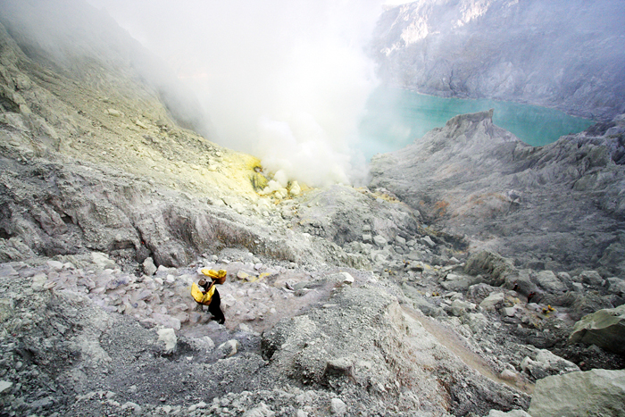 Sulfur Crater in Moonlight