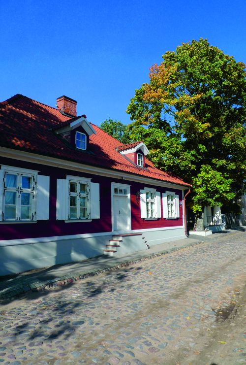 Wooden architecture on Ķīpsala